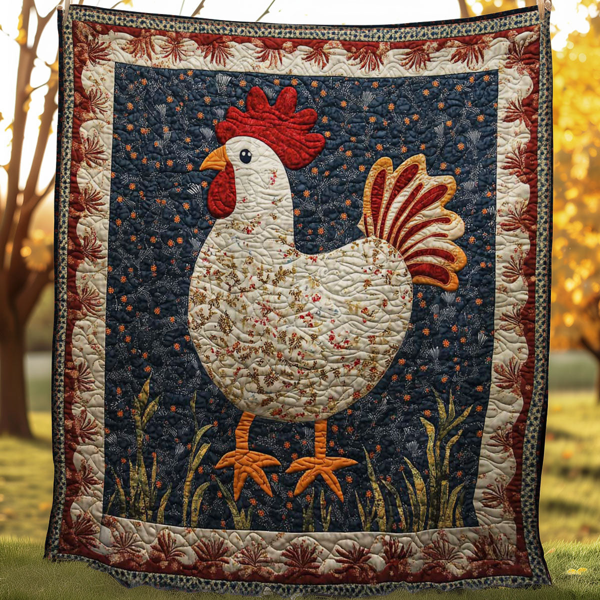Chicken WN0208008CL Quilt