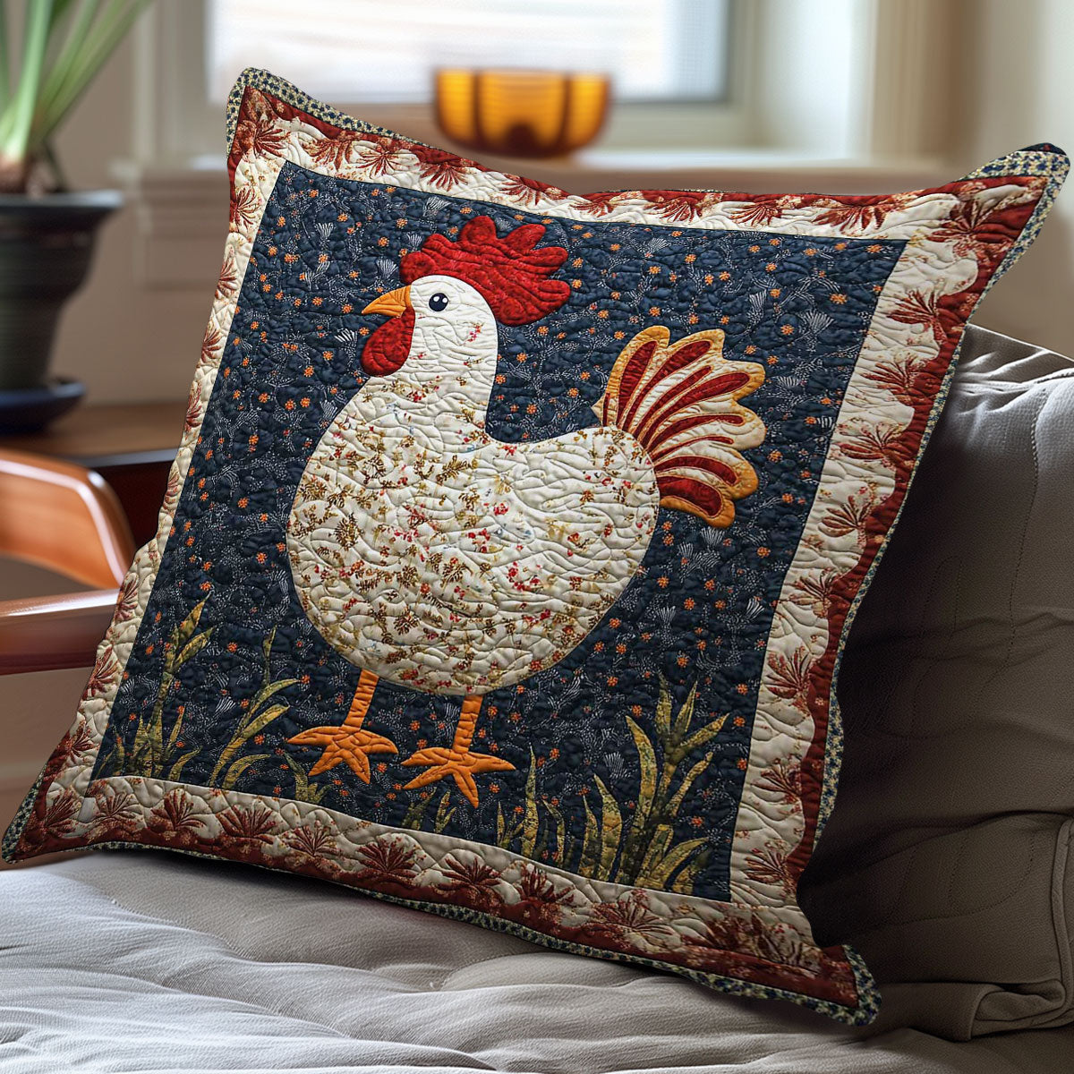 Chicken WN0208065CL Quilt Pillow Case