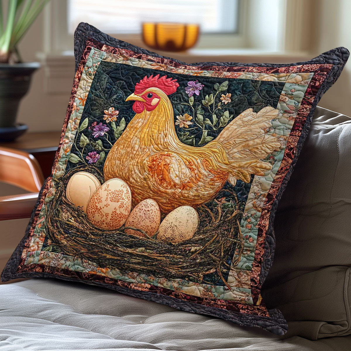 Chicken & Egg Cozy WN0208062CL Quilt Pillow Case