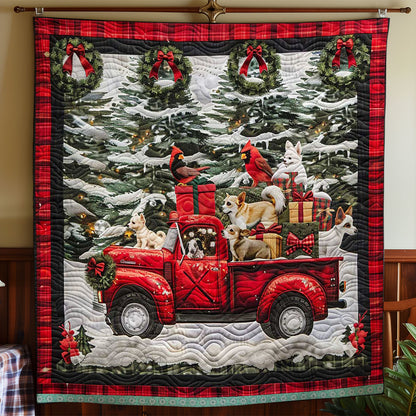 Chihuahua Christmas Ride WN1109029CL Quilt