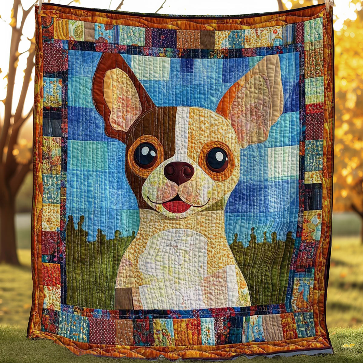 Chihuahua Funny WN0608015CL Quilt