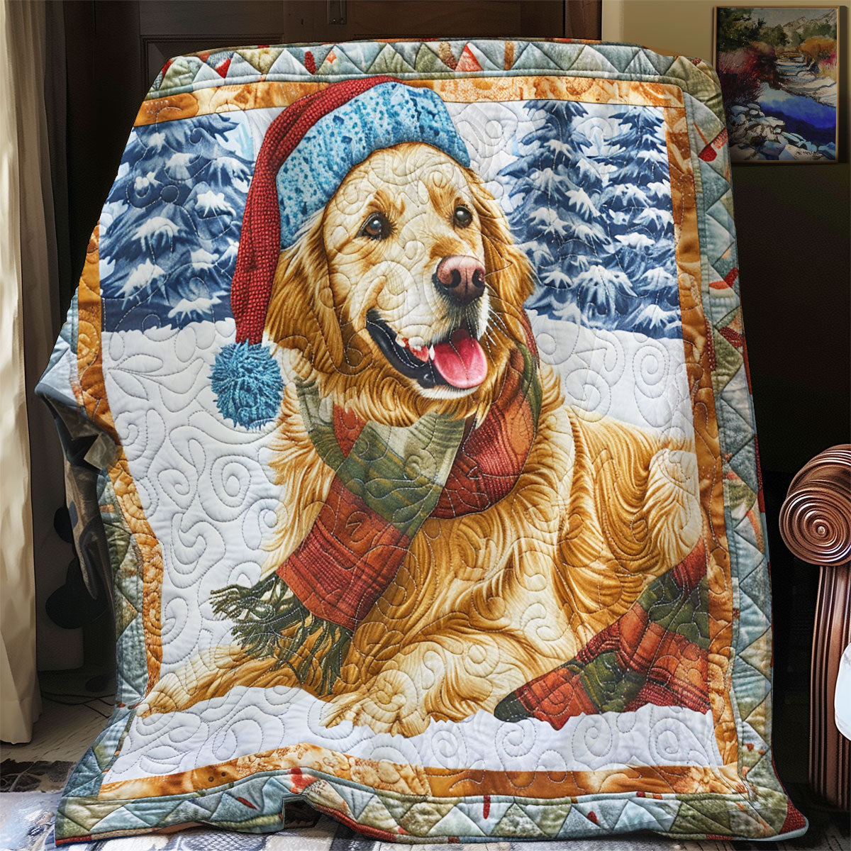 Christmas Beagles SR1508007CL Quilt