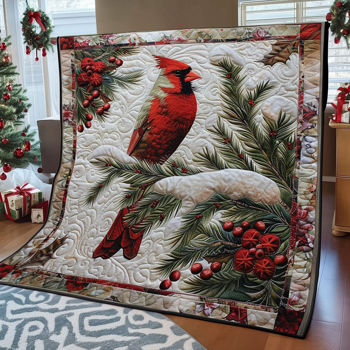 Christmas Cardinal SR2008006CL Quilt