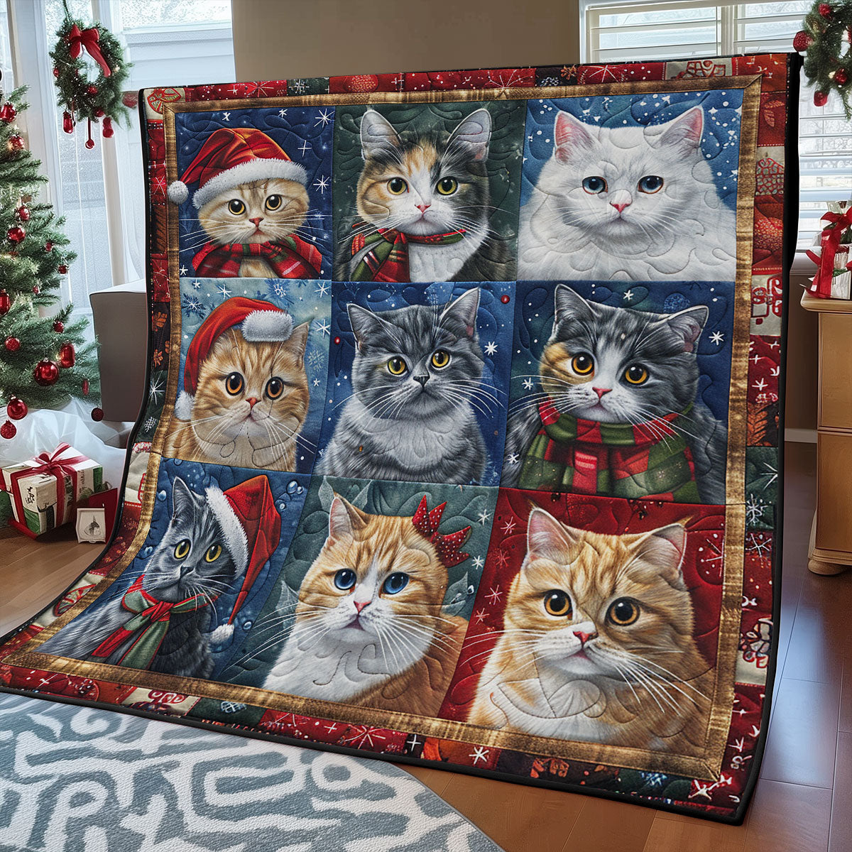 Christmas Cat SR2008048CL Quilt