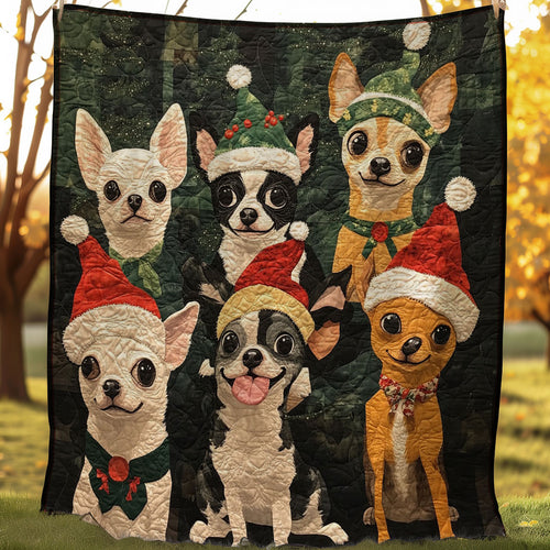 Christmas Chihuahua WM0308019CL Quilt