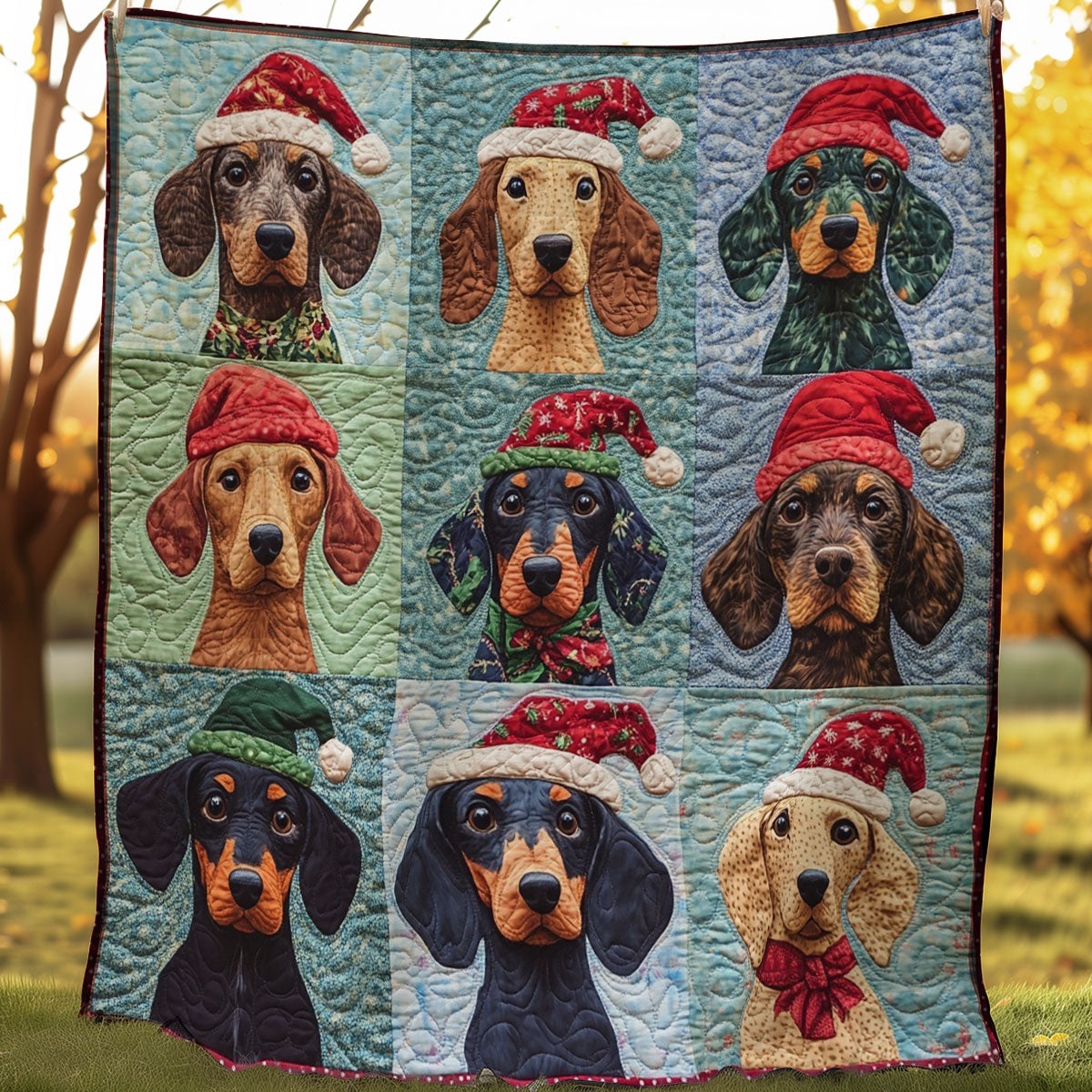 Christmas Dog WM0208006CL Quilt