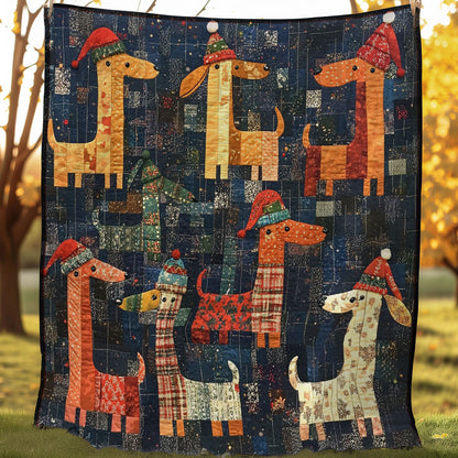 Christmas Dog WM0208007CL Quilt
