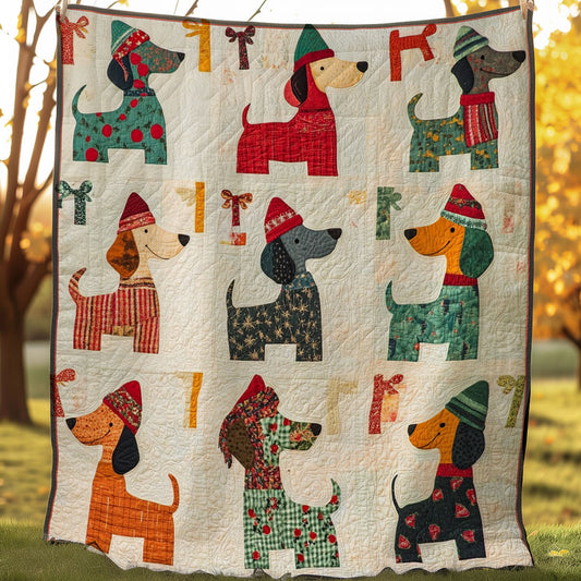 Christmas Dog WM0208008CL Quilt