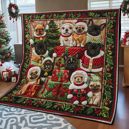 Christmas French Bulldog SR2008054CL Quilt