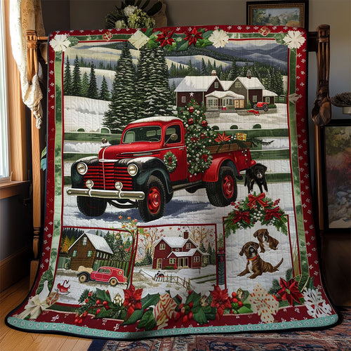 Christmas Morning with Bernese Mountain WN3008013CL Quilt