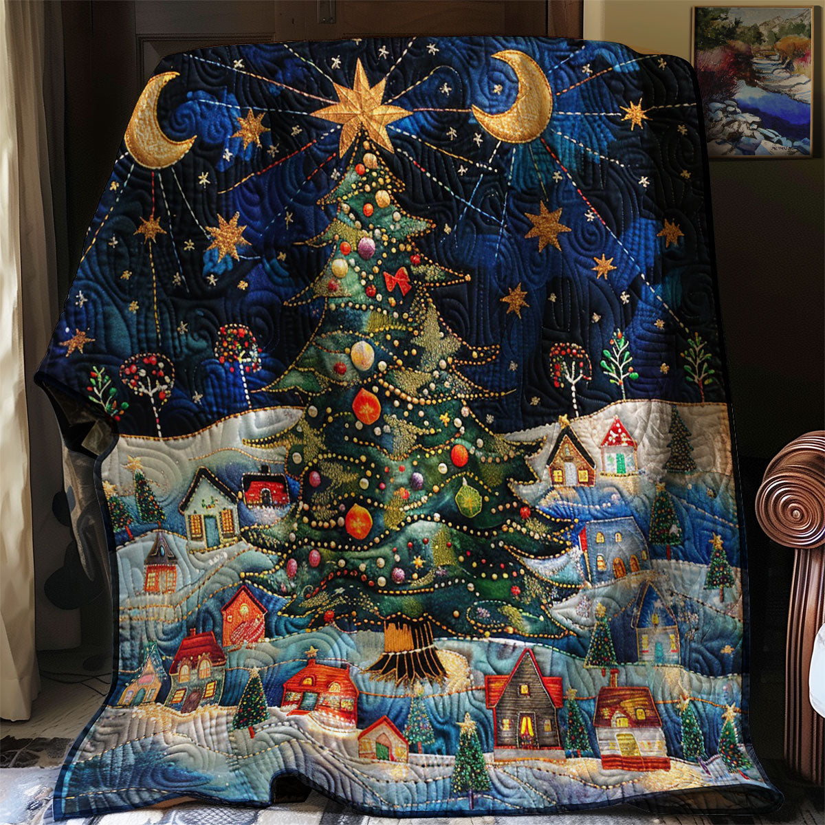 Christmas Night WM3007001CL Quilt