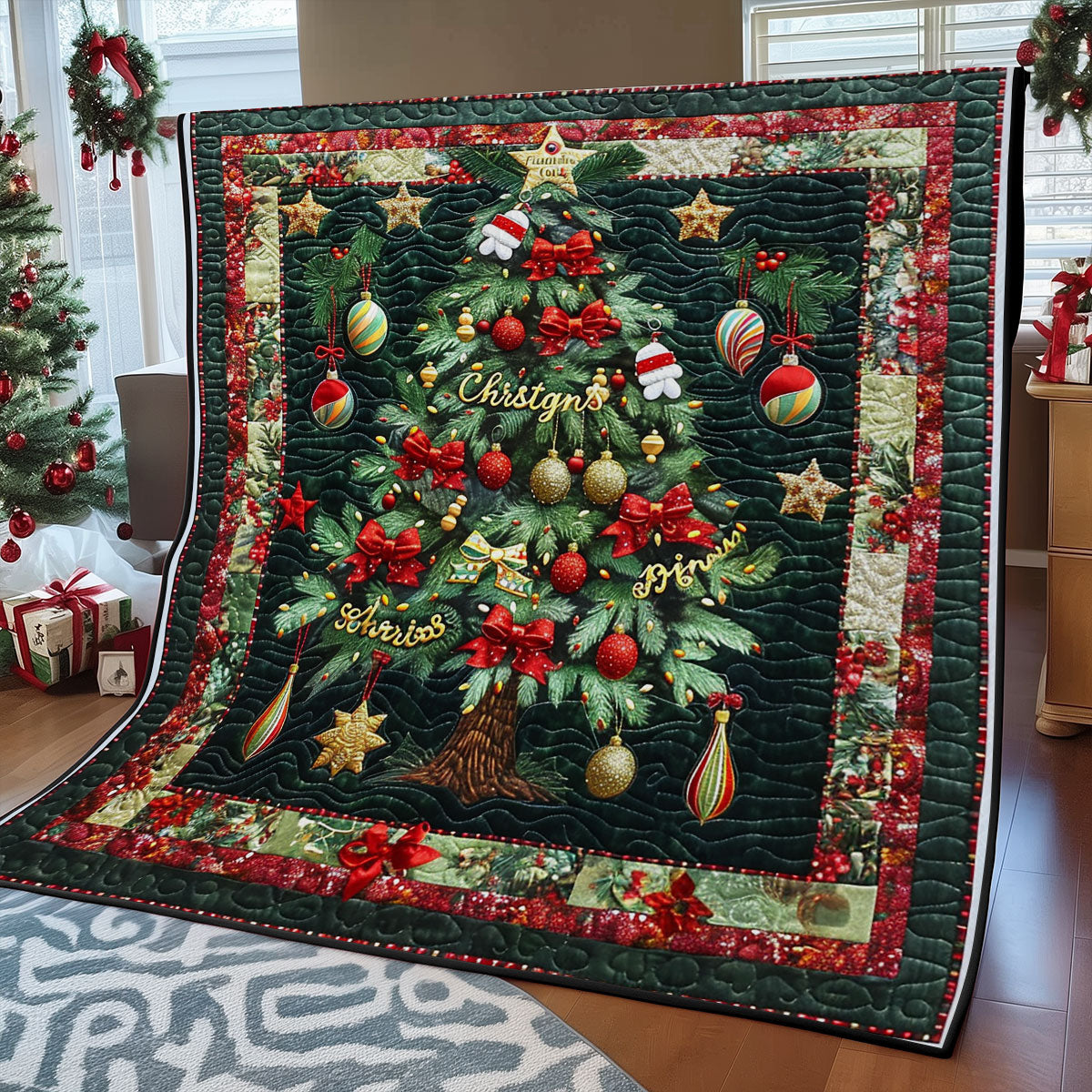 Christmas Pine Tree SR2108033CL Quilt