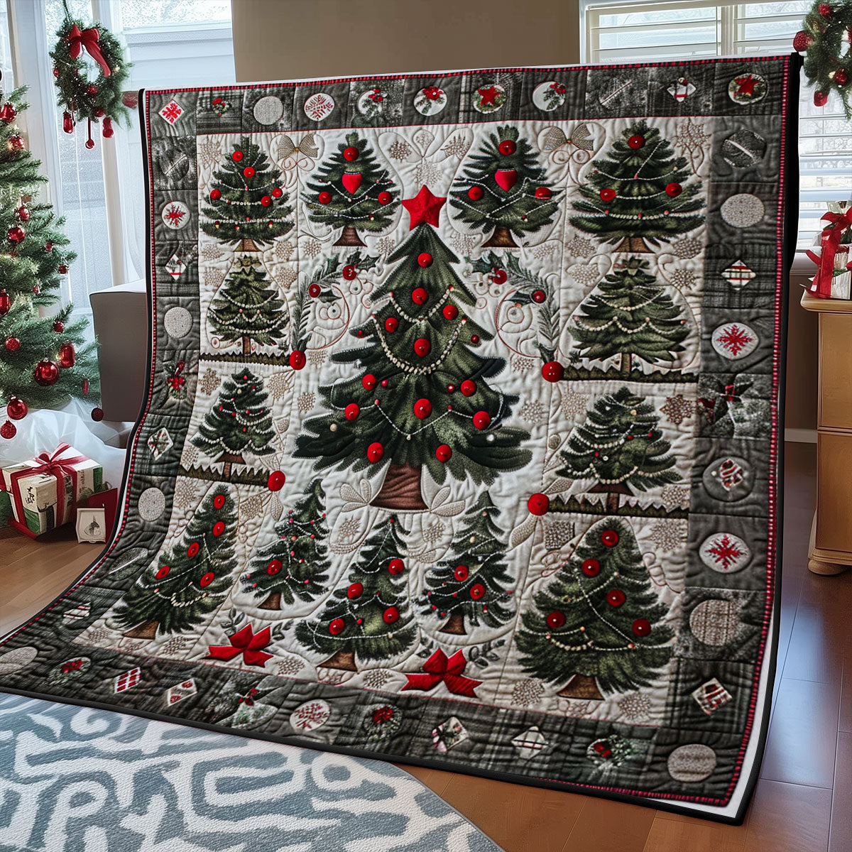 Christmas Pine Tree SR2108036CL Quilt