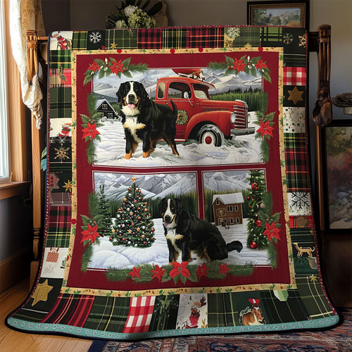 Christmas Pup Ride WN3008021CL Quilt