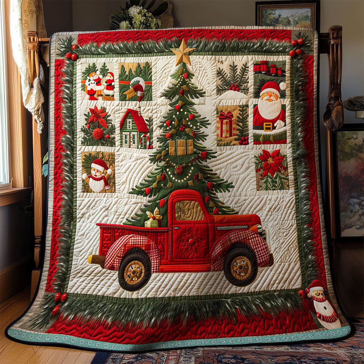 Christmas Red Truck WN1709024CL Quilt