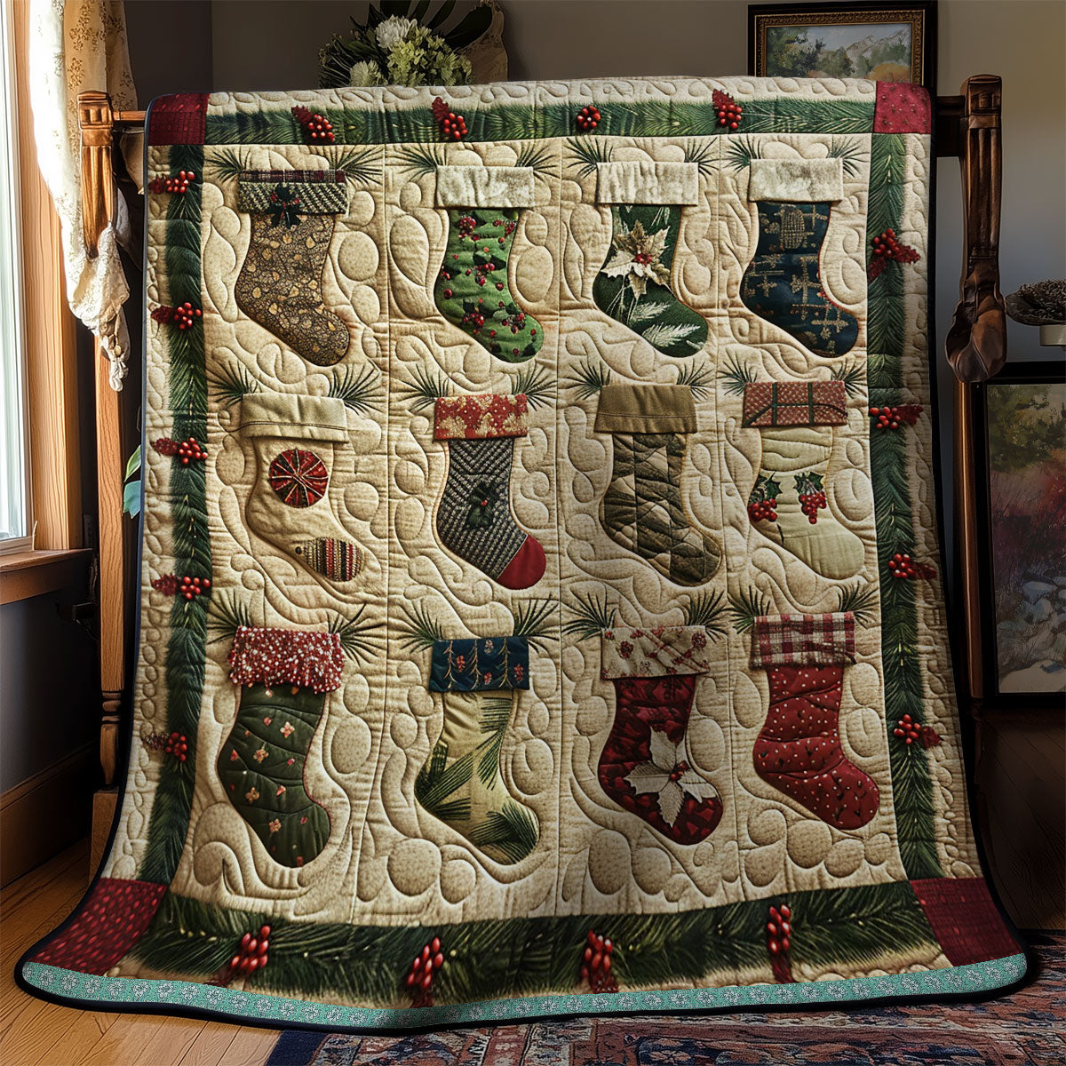 Christmas Stockings WN1709010CL Quilt
