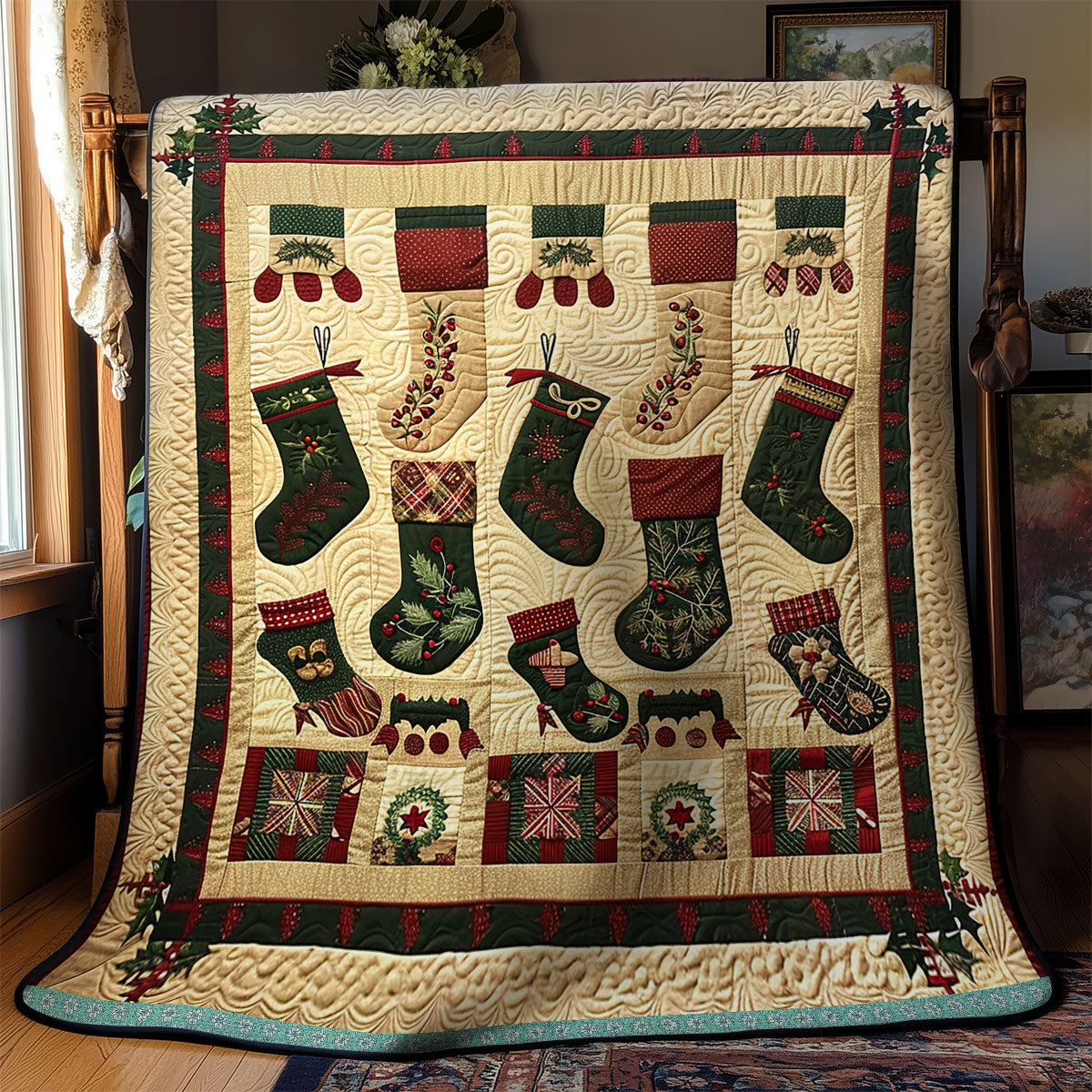 Christmas Stockings WN1709011CL Quilt