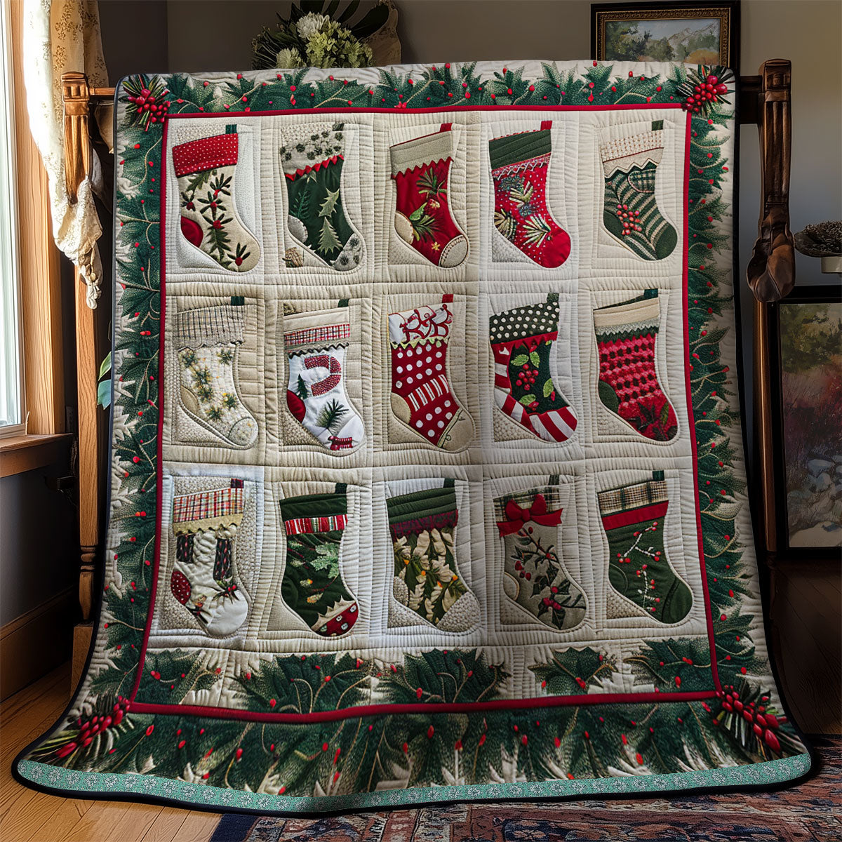Christmas Stockings WN1709012CL Quilt