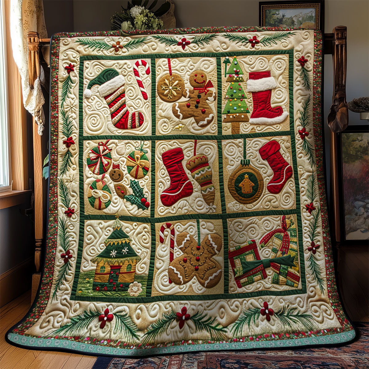 Christmas Treats Everywhere WN1709014CL Quilt