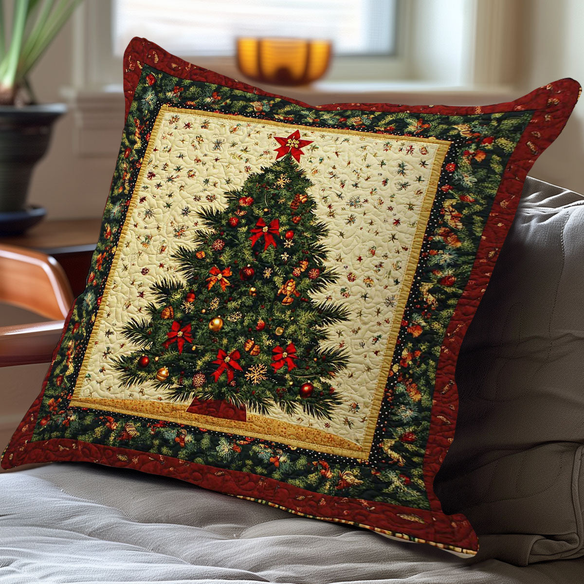 Christmas Tree WN0308033CL Quilt Pillow Case