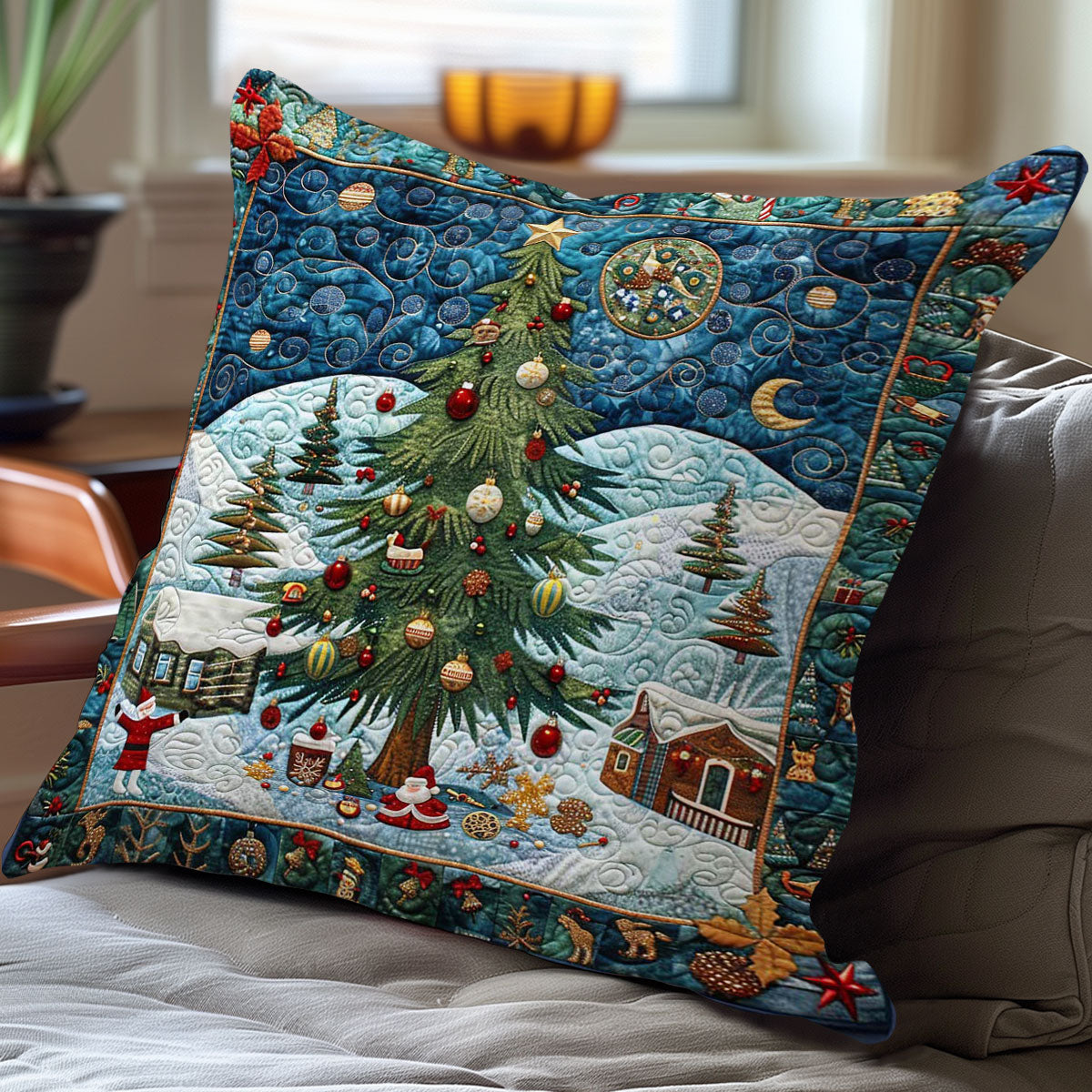 Christmas Tree WN2607046CL Quilt Pillow Case