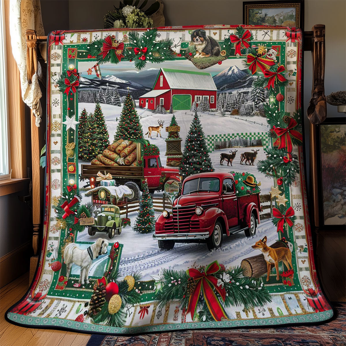 Christmas Truck Joy WN3008031CL Quilt