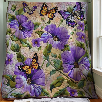 Color Floral Butterfly WM1408013CL Quilt