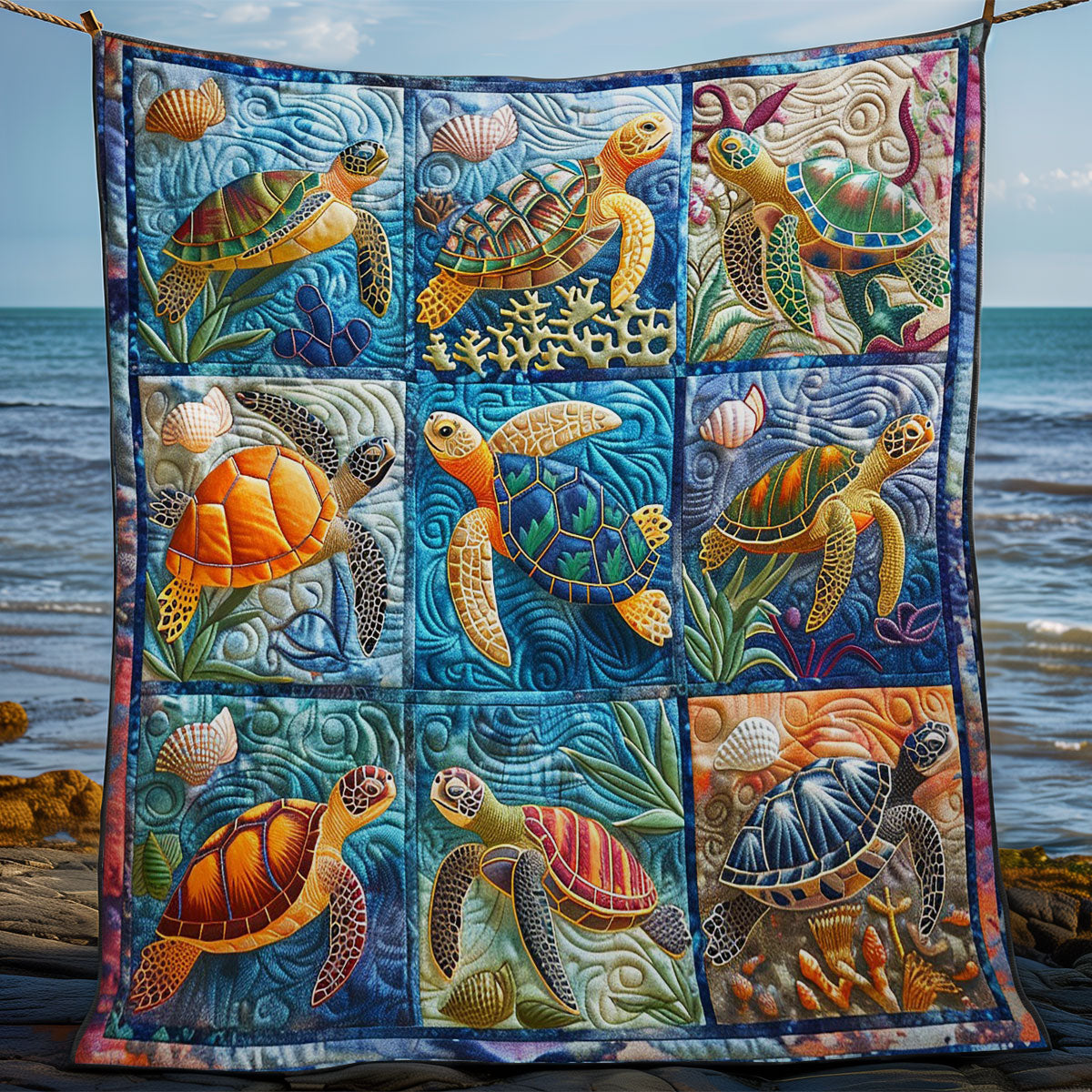 Color Of Sea WM2408019CL Quilt