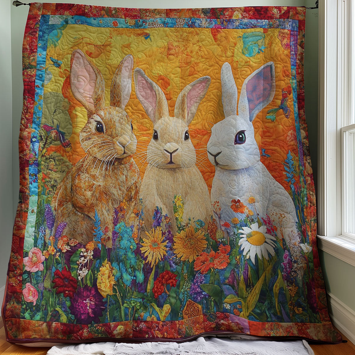 Color Rabbits WM0508004CL Quilt