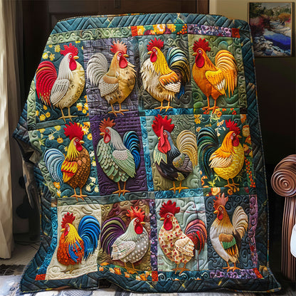 Colorful Chicken Collection SR1608037CL Quilt