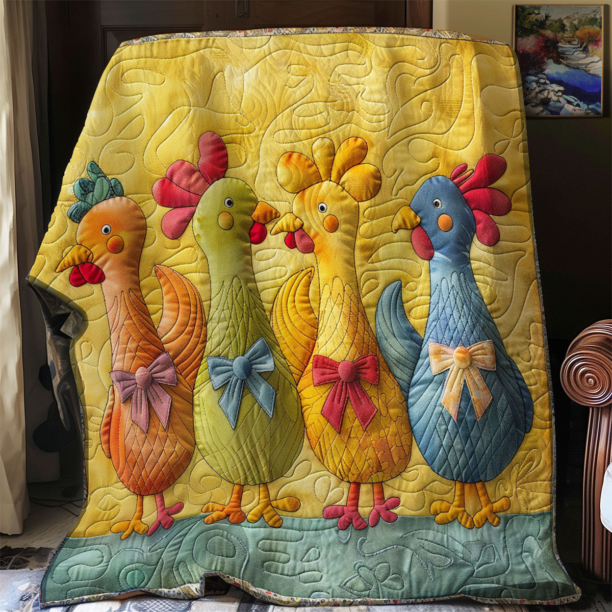 Colorful Chicken SR1508039CL Quilt