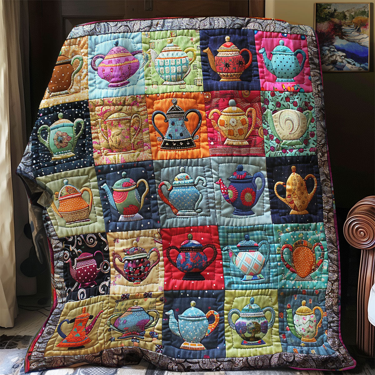 Colorful Tea Time SR2108021CL Quilt