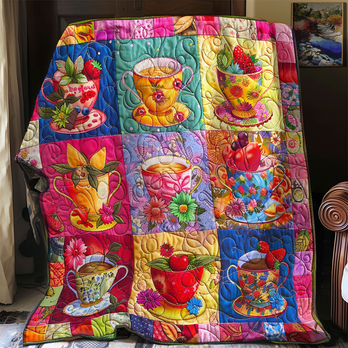 Colorful Teacup SR2608023CL Quilt