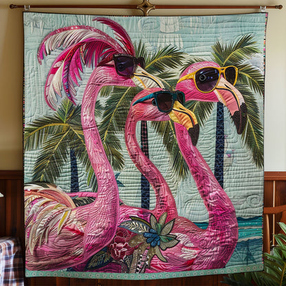 Cool Flamingo Shades WN0909040CL Quilt