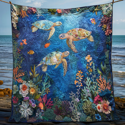 Coral Reef Turtle WN1008012CL Quilt