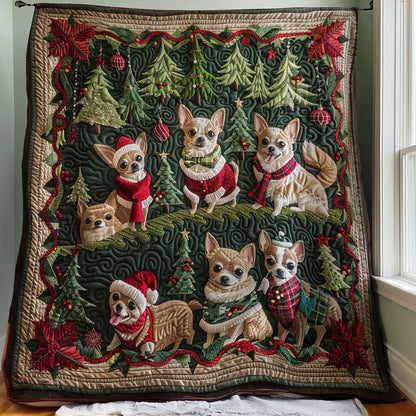 Corgi Parade WM1608035CL Quilt