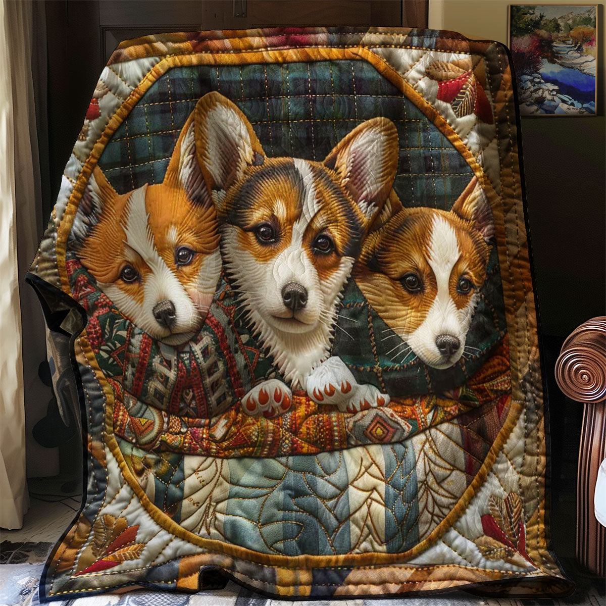 Corgi Snug Retreat WN2808058CL Quilt