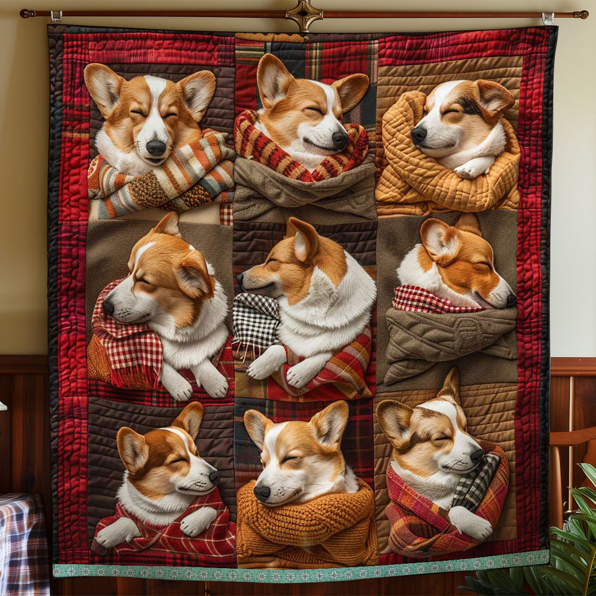 Corgi Snuggle WN1209002CL Quilt