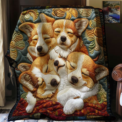 Corgi’s Dreamland Retreat WN2808078CL Quilt