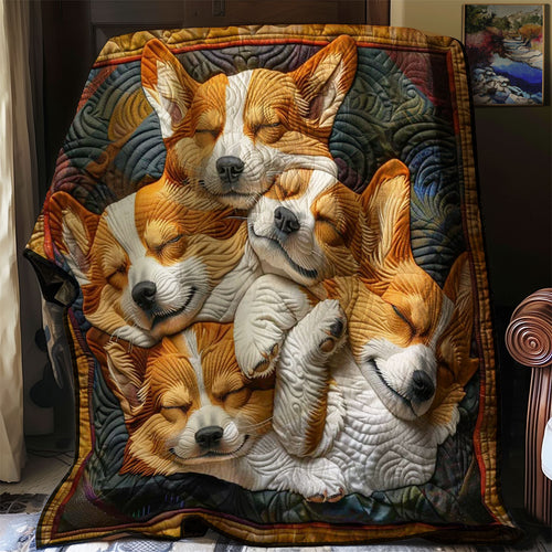 Corgi’s Happy Nest WN2808059CL Quilt