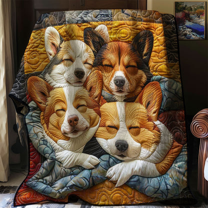 Corgi’s Sleepy Nest WN2808076CL Quilt