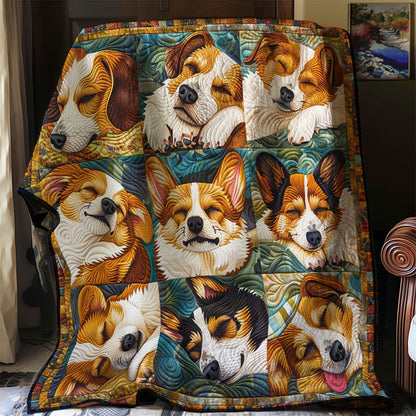 Corgi’s Snuggle Retreat WN2808100CL Quilt