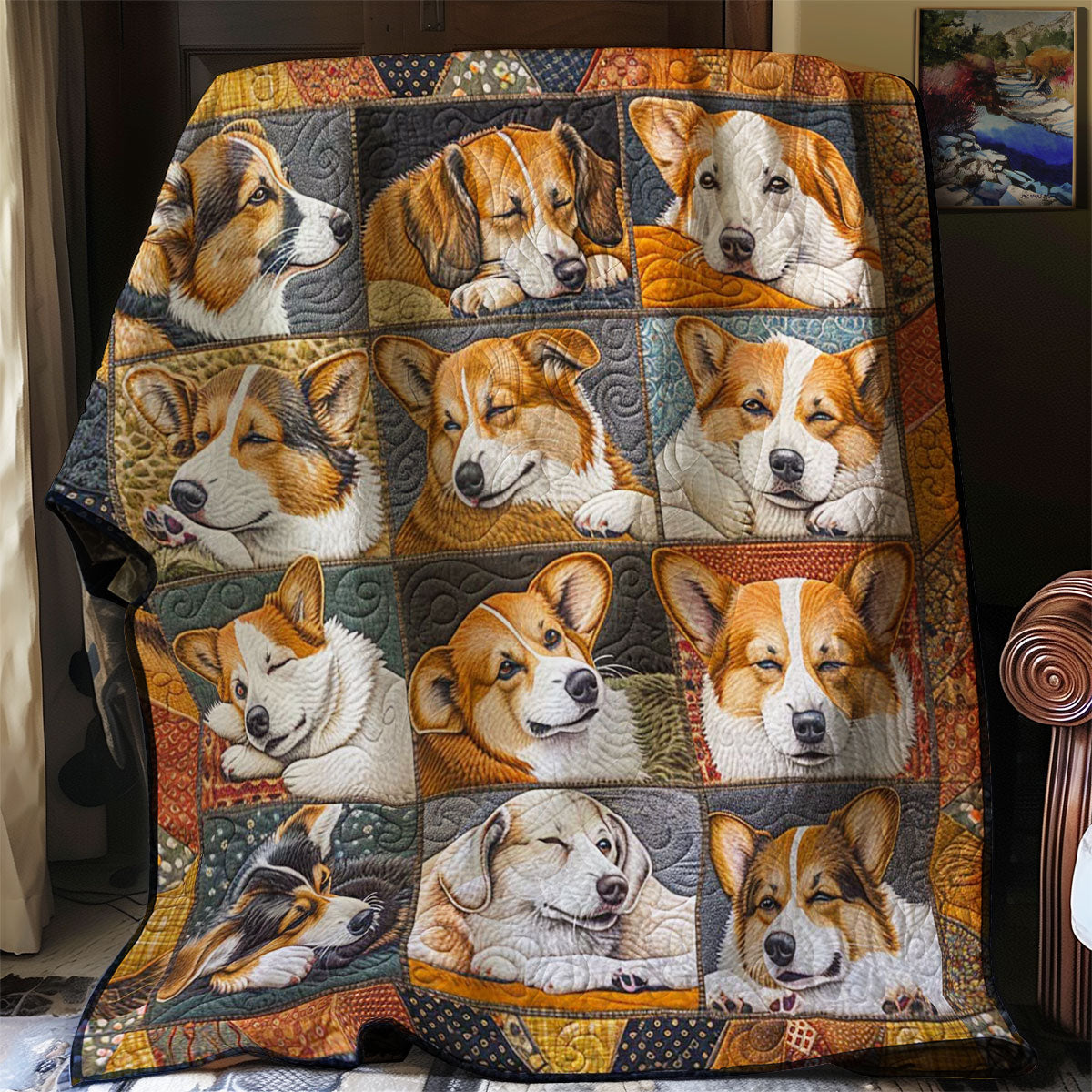 Corgi’s Soft Nesting WN2808107CL Quilt