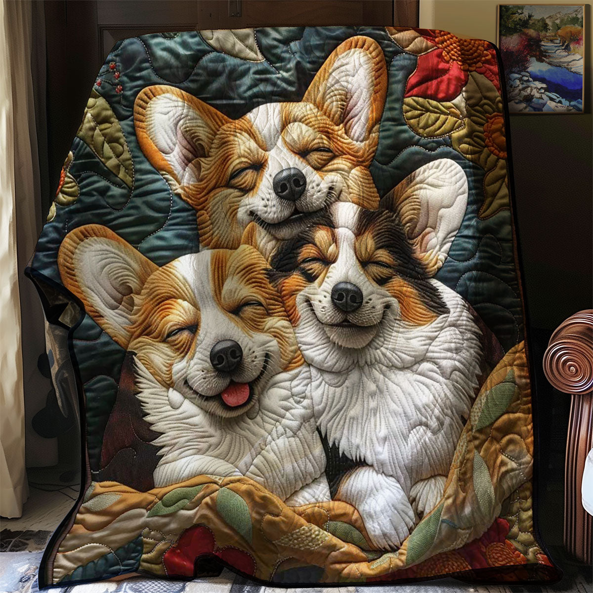 Corgi’s Soft Serenity WN2808075CL Quilt