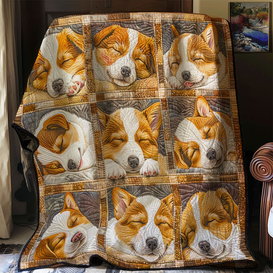 Corgi’s Sweet Retreat WN2808097CL Quilt