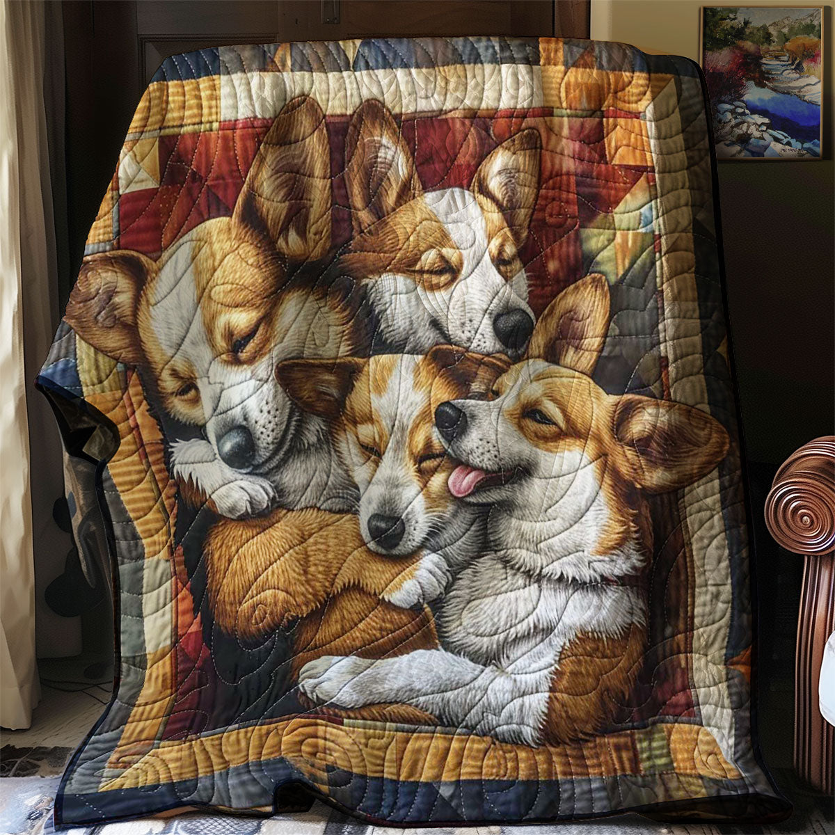 Corgi’s Sweet Slumber WN2808091CL Quilt