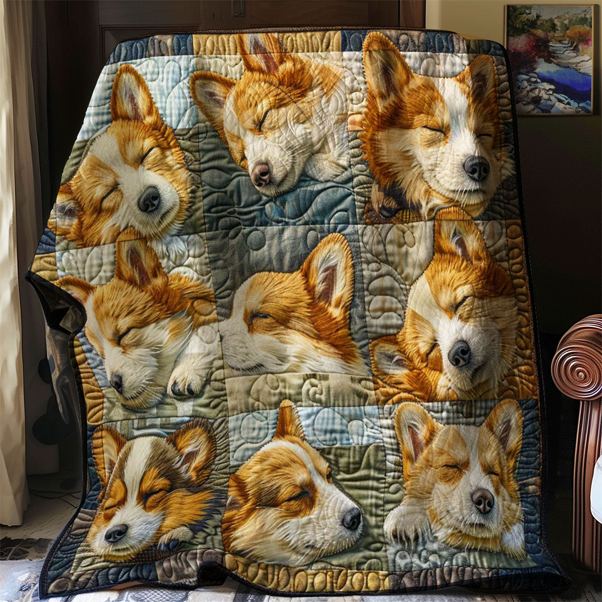 Corgi’s Warm Haven WN2808101CL Quilt