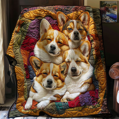 Corgi’s Warm Retreat WN2808068CL Quilt