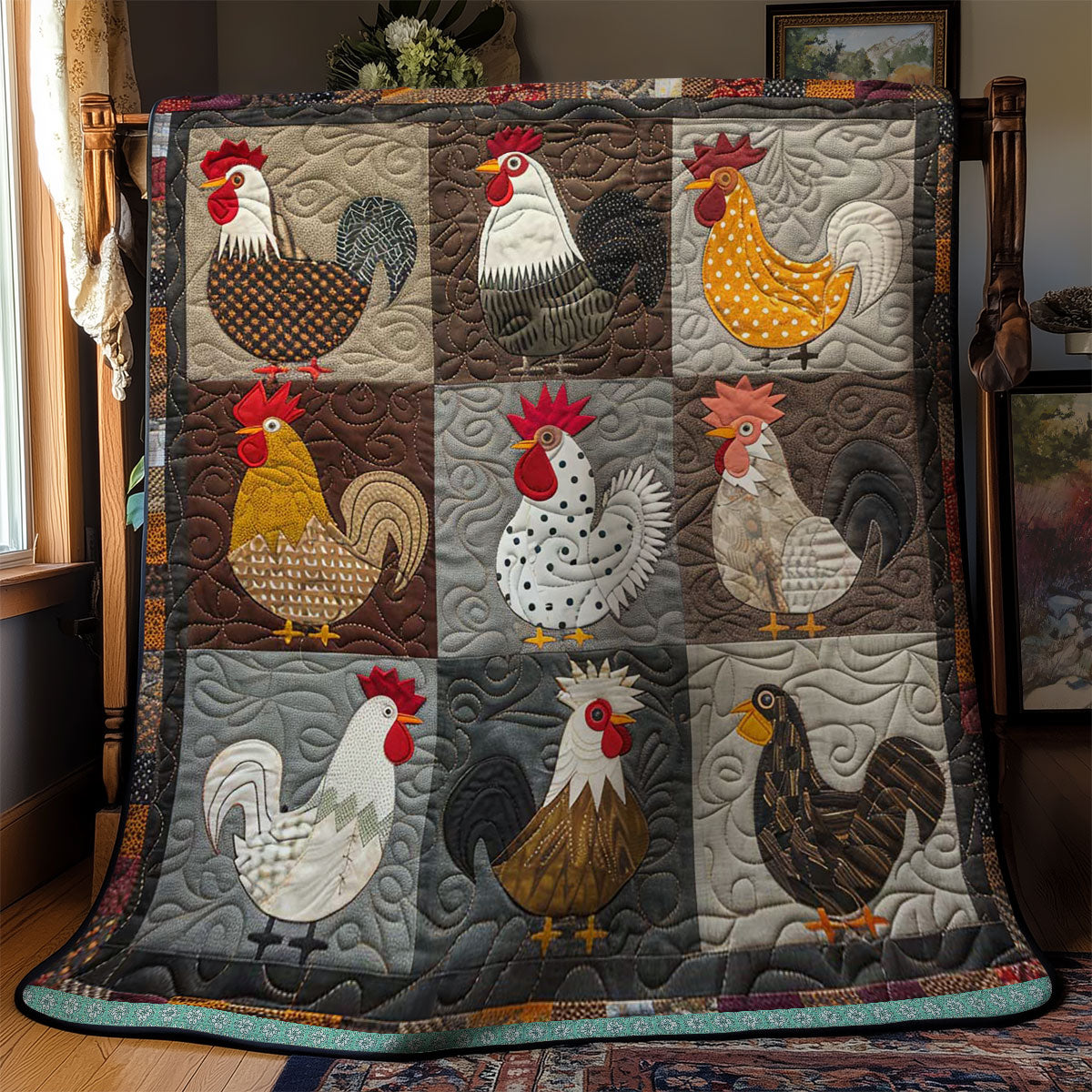 Country Chicken WN0509050CL Quilt