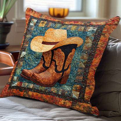 Cowboy Boots WN0208067CL Quilt Pillow Case